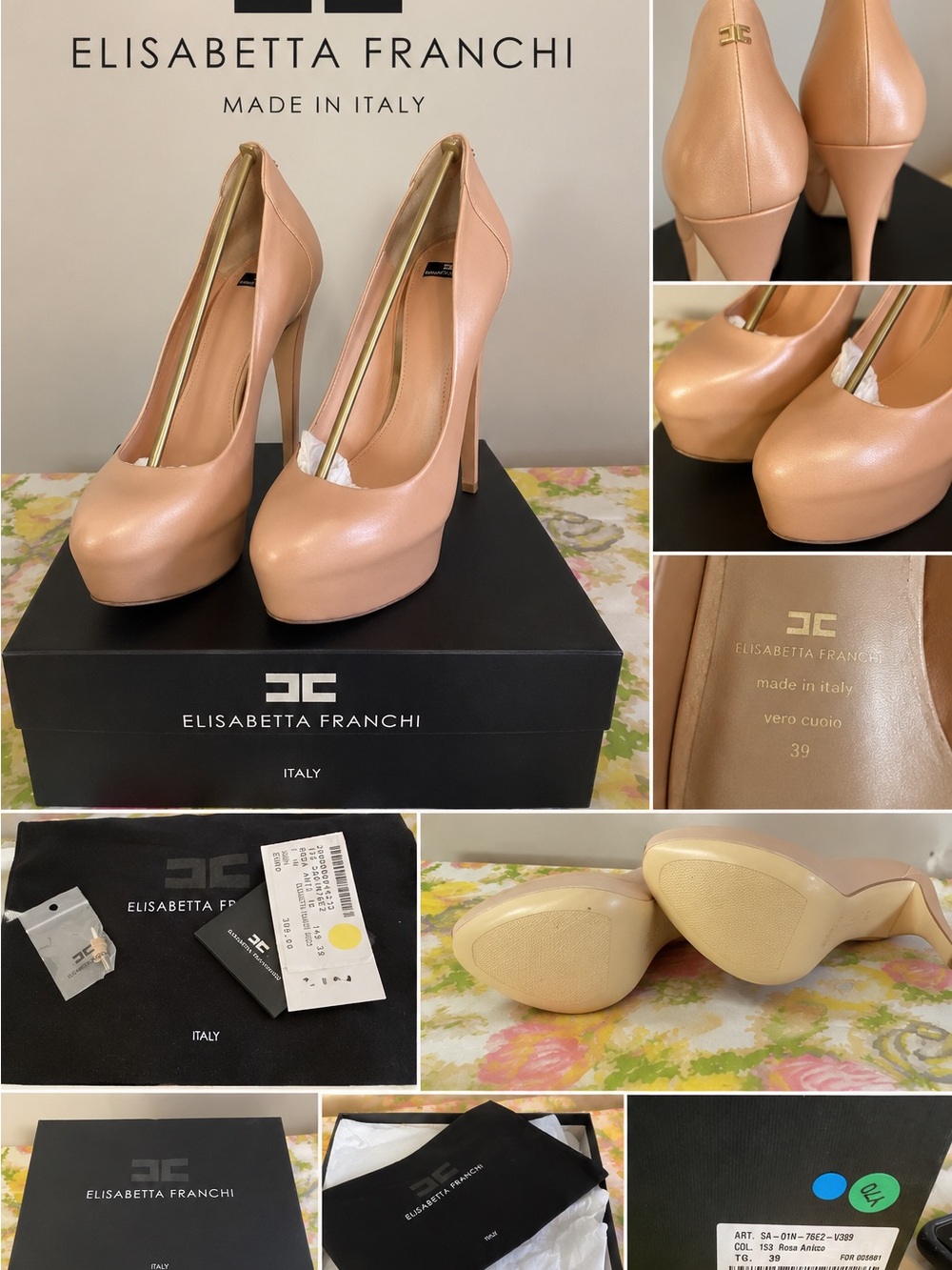 Elisabetta Franchi Nude Platform Stiletto Pump- Full Inclusion